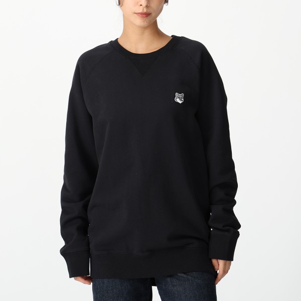 メゾンキツネ スウェット ボールドフォックスヘッド ブラック メンズ MAISON KITSUNE GM00333 KM0002 P199