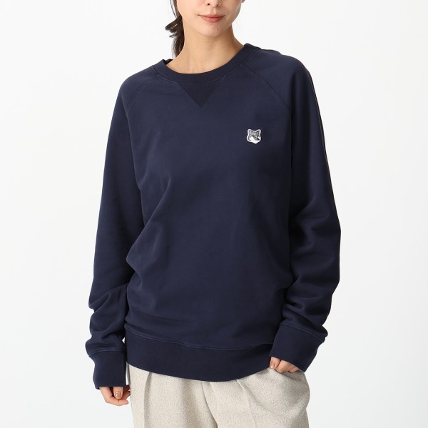 maison kitune スウェット トレーナー ネイビー メゾンキツネ