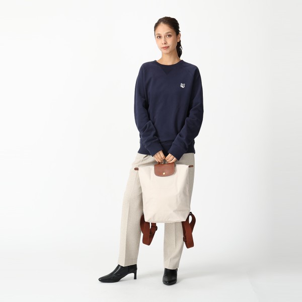 メゾンキツネ ネイビー スウェット M MAISON KITSUNÉ ライトブルー