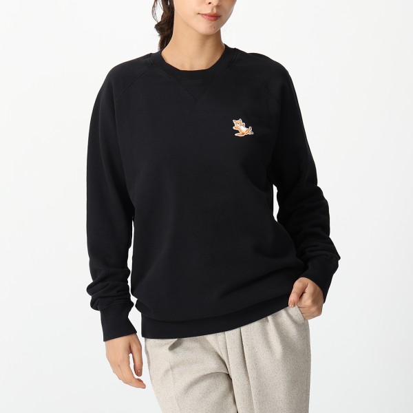 メゾンキツネ スウェット チラックス フォックス ブラック メンズ MAISON KITSUNE GU00342 KM0002 P199