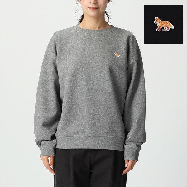 メゾンキツネ スウェット ベイビーフォックス レディース MAISON KITSUNE PW00307 KM0341 BABY FOX COMFORT SWEATSHIRT MELANGE