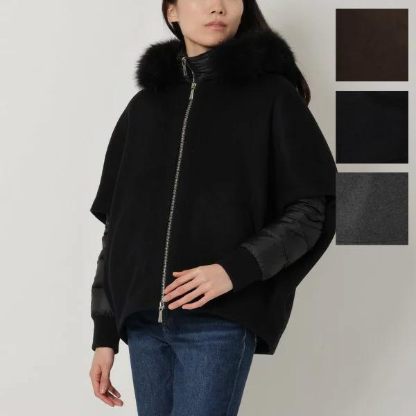 ムーレー ダウンジャケット コート ペガソ ケープコート ブラウン