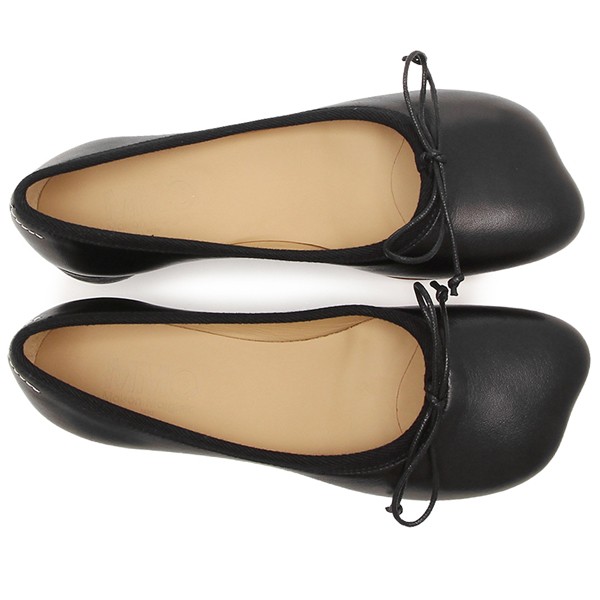 エムエムシックス メゾンマルジェラ パンプス バレーシューズ ブラック レディース MM6 Maison Margiela S59WZ0085  P3628 T8013【返品OK｜au PAY マーケット