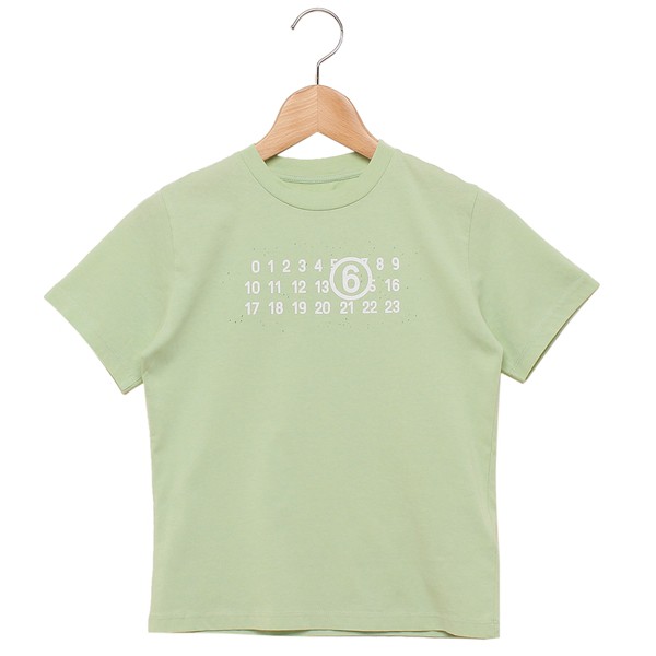 エムエムシックス メゾンマルジェラ Tシャツ カットソー グリーン キッズ MM6 Maison Margiela M60552 MM010 M6511