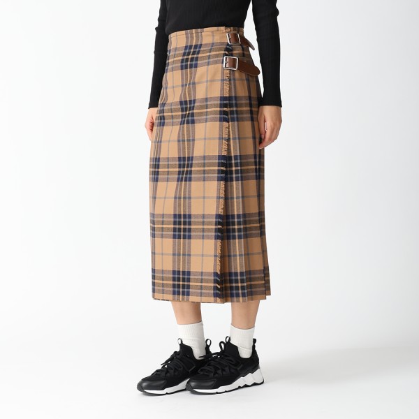 オニールオブダブリン キルトプリーツスカート ロングスカート