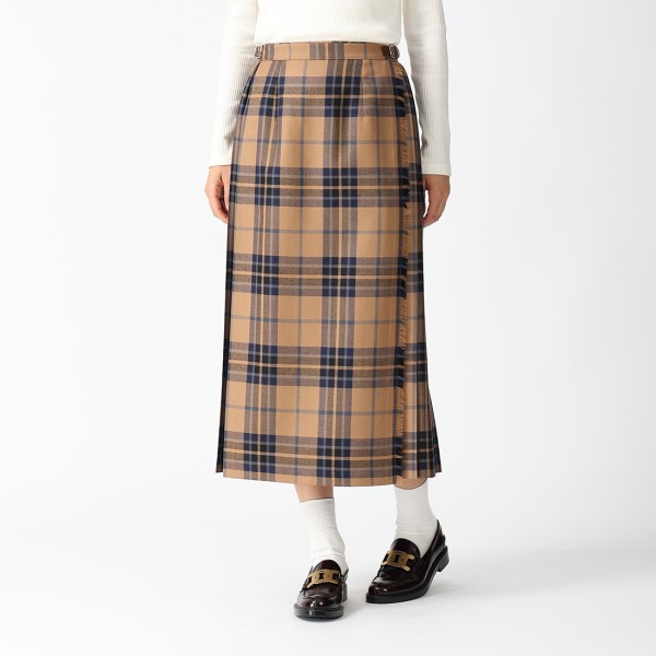 オニールオブダブリン スカート ロングイージーキルト 83cm ブラウン マルチカラー レディース ONEIL OF DUBLIN 5083