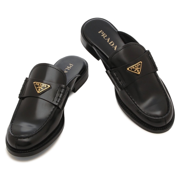 PRADA ミュール ブラック 36 1/2 PRADA ミュール ブラック 36 1/2