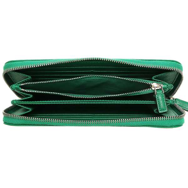 プラダ 長財布 サフィアーノ トライアングルロゴ グリーン メンズ PRADA 2ML317 QHH F0458【返品OK】｜au PAY マーケット