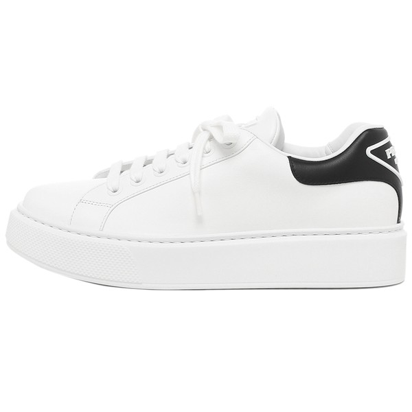 プラダ スニーカー 靴 トライアングルロゴ ホワイト ブラック メンズ PRADA 4E3583 3G4I F0964【返品OK】｜au PAY  マーケット