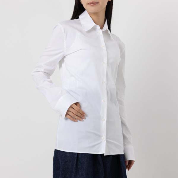 プラダ ワイシャツ ポプリンストレッチシャツ ホワイト レディース PRADA P442G 12VC 231 F0009【返品OK】