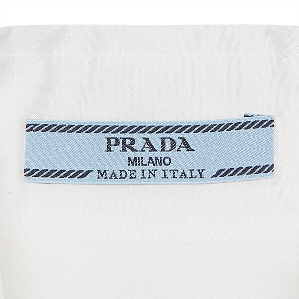 プラダ ワイシャツ ポプリンストレッチシャツ ホワイト レディース PRADA P442G 12VC 231 F0009【返品OK】