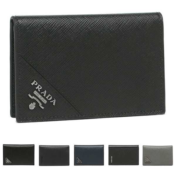 プラダ カードケース 名刺入れ サフィアーノ トライアンゴロ メンズ PRADA 2MC101 QHH QME ZLP 2DKW 053