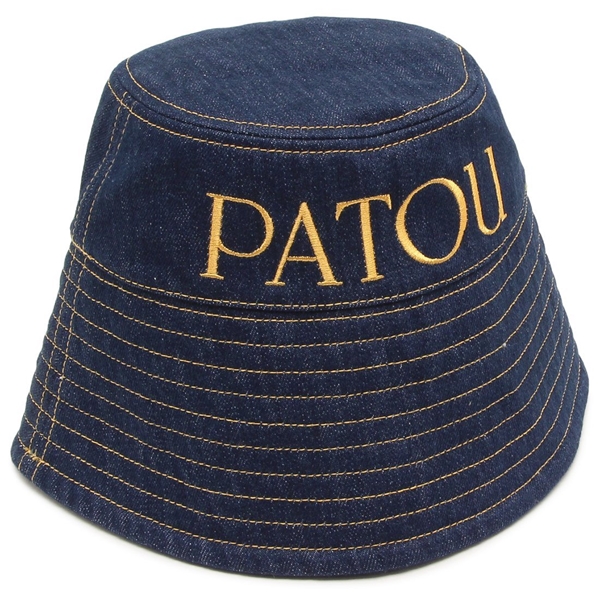 パトゥ 帽子 バケハ デニム ブルー イエロー レディース PATOU AC0270008 602D