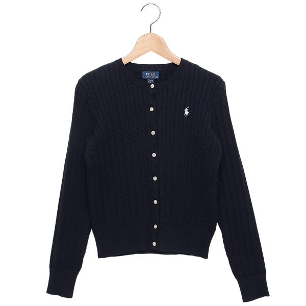 ポロラルフローレン 子供服 ケーブルニットカーディガン ネイビー ガールズ RALPH LAUREN 313543047011 NVの通販は