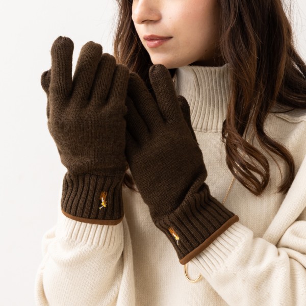 ポロラルフローレン 手袋 グローブ ブラウン メンズ RALPH LAUREN PC0463 203