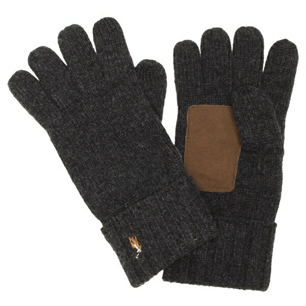 ポロラルフローレン 手袋 シグネチャー メリノ タッチ グローブ グレー ブラウン メンズ RALPH LAUREN PC0494 012