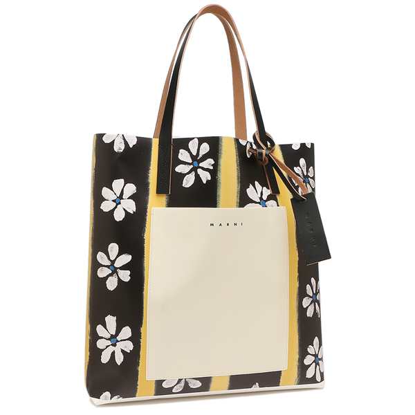 マルニ トートバッグ ブラック マルチ レディース メンズ MARNI SHMP0052A0 P4605 Z2Q23 PVC A4対応の通販は