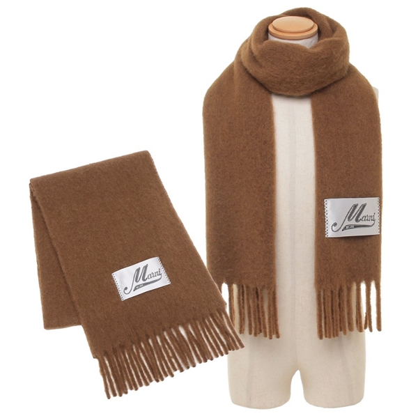 マルニ マフラー フリンジ付き起毛 ブラウン メンズ MARNI ASZC0005A0 UTW918 00M53