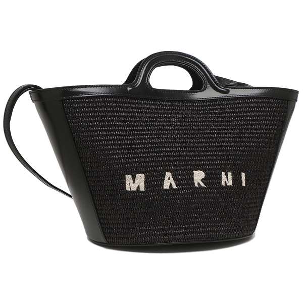 マルニ ハンドバッグ ショルダーバッグ トロピカリア Sサイズ かごバッグ カゴバッグ 2WAY ブラック レディース MARNI BMMP0068Q0 P3860