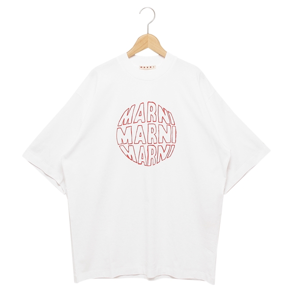 マルニ Tシャツ カットソー オーガニックコットン ホワイト メンズ MARNI HUMU0223PG USCV80 CLW01