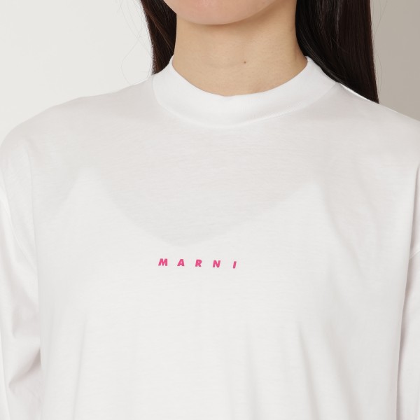 マルニ Tシャツ カットソー オーガニックコットン ホワイト