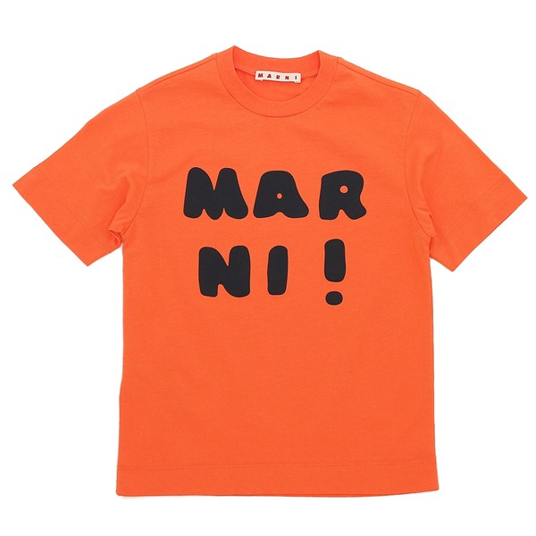 マルニ Tシャツ・カットソー ロゴプリントクルーネックTシャツ キッズ ロゴ オレンジ キッズ MARNI M00934M00HZ MT163U 0M428の通販は