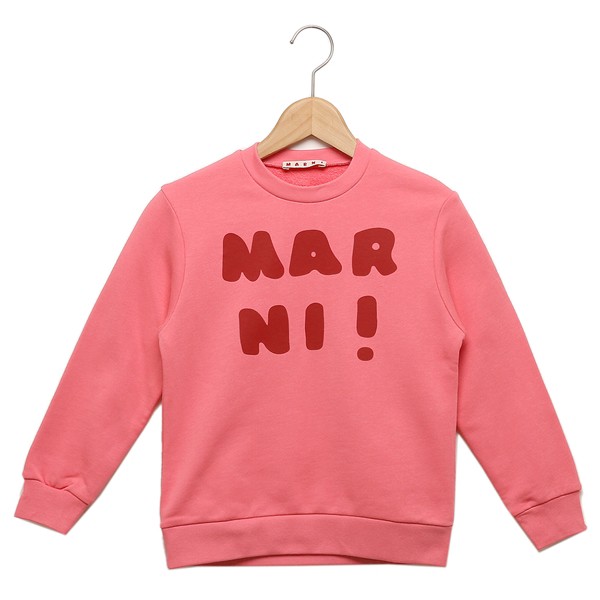 マルニ スウェット クルーネック スウェットシャツ キッズ ロゴ ピンク キッズ MARNI M00935M00NI IERIA 0M338