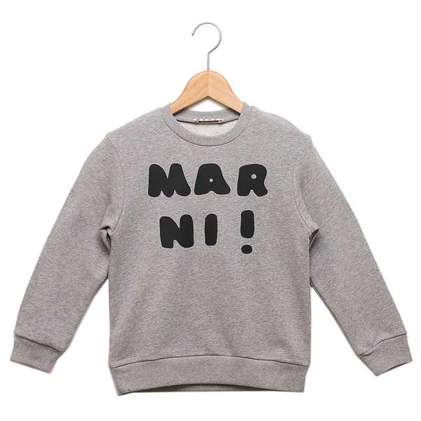 マルニ⭐︎marniスウェット クルーネック キッズ ロゴ 14Y 新品　グレー宜しくお願い致します