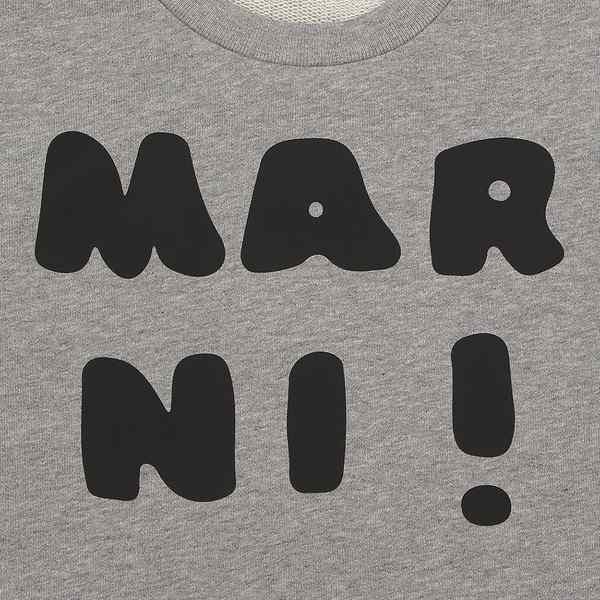 マルニ スウェット クルーネック スウェットシャツ キッズ ロゴ グレー キッズ MARNI M00935M00NI IERIA  0M903【返品OK】｜au PAY マーケット