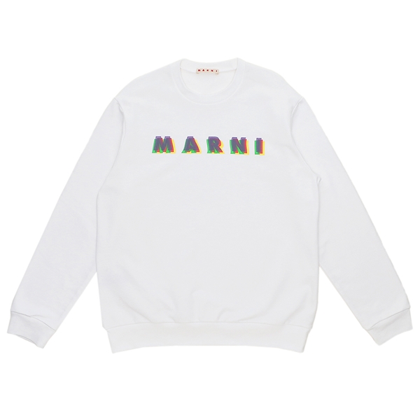 マルニ ロゴスウェットシャツ ホワイト Marni ロゴ スウェットシャツ | ホワイト | FARFETCH JP