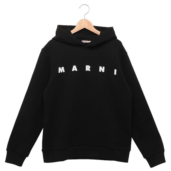 マルニ パーカー フーディー 子供服 ブラック ガールズ MARNI M01156 M00NI MS119U 0M900