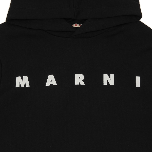 マルニ パーカー フーディー 子供服 ブラック ガールズ MARNI