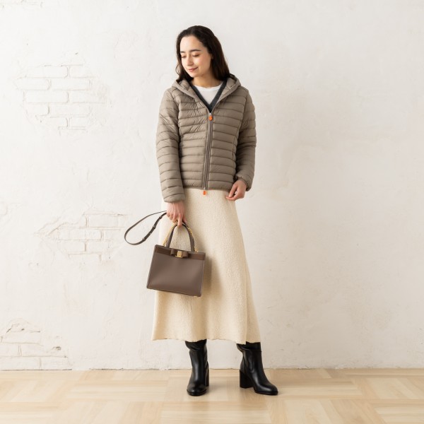 セーブザダック ダウンジャケット コート デイジー グレー レディース SAVE THE DUCK D33620W 40021の通販は