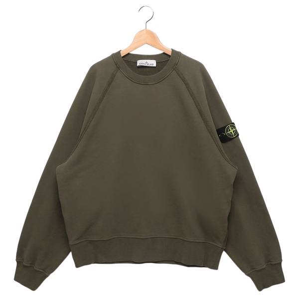 ストーンアイランド スウェット トレーナー プルオーバー カーキグリーン メンズ STONE  6100022 S0A20 V0054