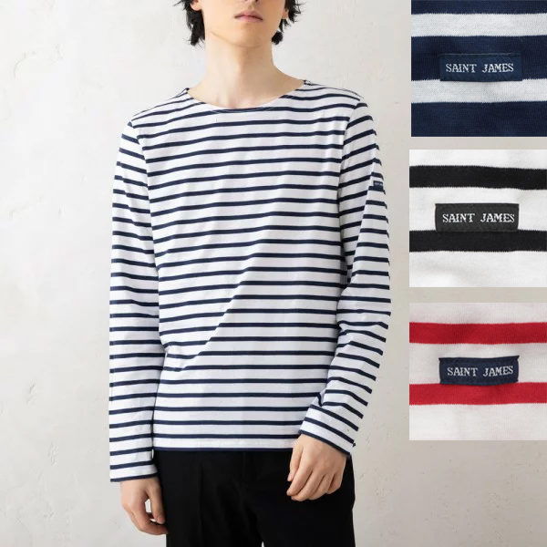 セントジェームス Tシャツ カットソー メンズ ST.JAMES 9858 T-SHIRTS ボーダーの通販は 10,800円