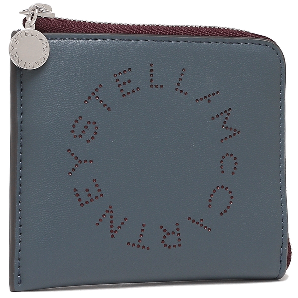 ステラマッカートニー カードケース コインケース バイカラー ロゴ