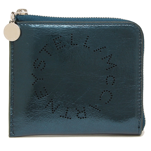 ステラマッカートニー カードケース ケース バイカラー ロゴ メタリック ブルー レディース STELLA McCARTNEY 700253 WP0137 3011 ステラマッカートニー カードケース コインケース バイカラー ロゴ