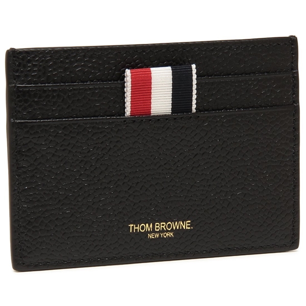 トムブラウン カードケース THOM BROWNE ペブルグレイン ダブル カードホルダー グログランループ メンズ FAW035A 00198 001
