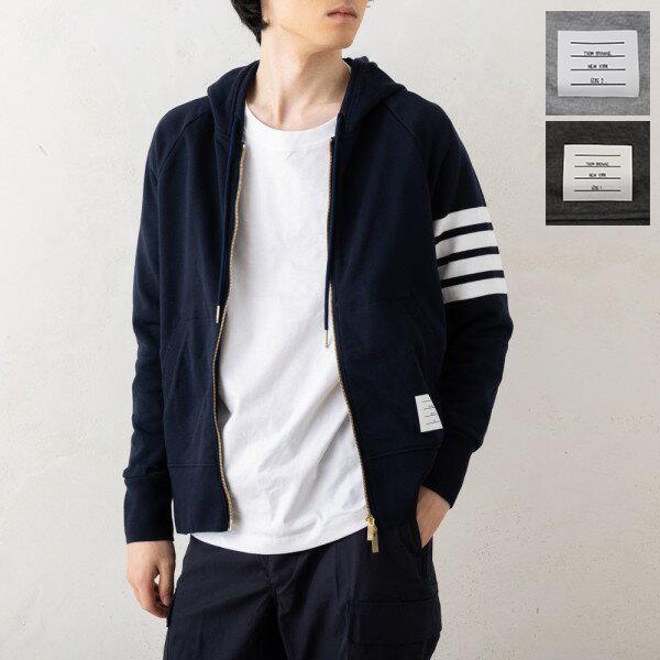 トムブラウン  THOM BROWNE パーカー フーディー 4-バー ジップアップパーカー  MJT022H 00535 4-BAR CLASSIC FULL ZIP HOODIE