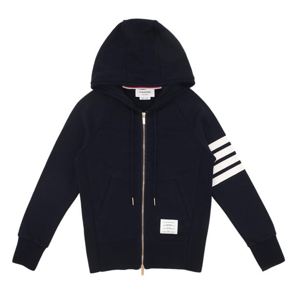 トムブラウン THOM BROWNE パーカー フーディー 4-バー ジップアップ
