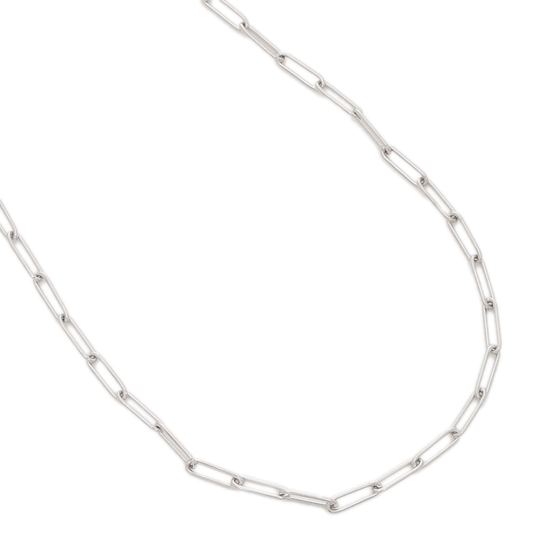 オーバル フラット リング シンプル シルバー925 ウォレットチェーン