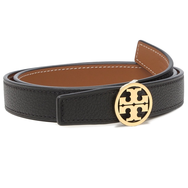 トリーバーチ ベルト TORY BURCH ミラー リバーシブル ナローベルトMILLER REVERSIBLE BELT  ブラック ブラウン レディース 138935 001