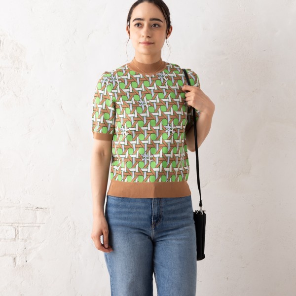 トリーバーチ ニット セーター ブラウン マルチ レディース TORY BURCH 146090 403の通販は 24,600円