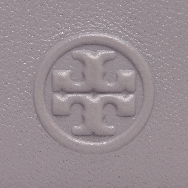 新品　Tory Burch フレンチグレー レザー　ケース トリーバーチ カードケース フレミング フラグメントケース グレー