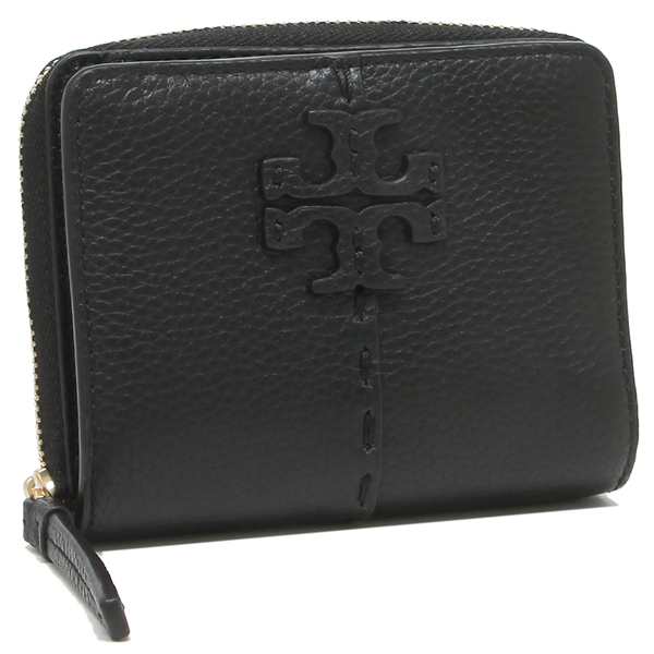 トリーバーチ 財布 二つ折り財布 マックグロー ミニ財布 ブラック レディース TORY BURCH 64522 001