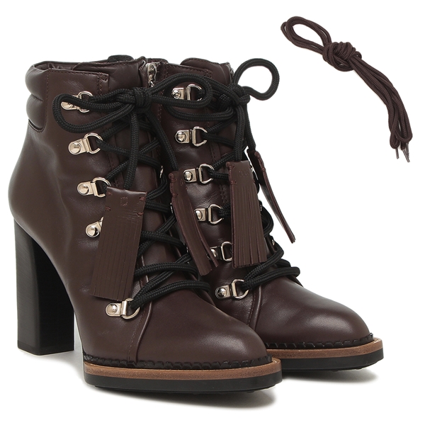 トッズ ブーツ ショートブーツ ブラウン レディース TOD'S XXW02A0S180 F5S 9998