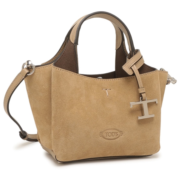 トッズ ハンドバッグ ショルダーバッグ Tタイムレス マイクロ ベージュ レディース TOD'S XBWAPAFL000 P3A 4L20