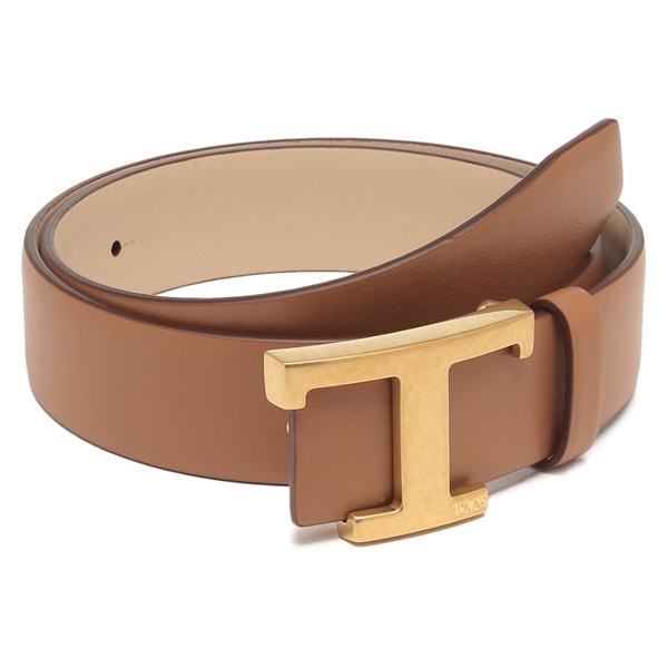 トッズ ベルト T タイムレス リバーシブル ブラウン ベージュ レディース TODS XCWTSB10100 RBR 265T