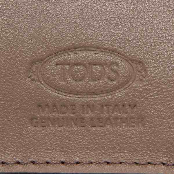 トッズ 三つ折り財布 Tタイムレス レザー ウォレット ミニ財布 ブラック ベージュ レディース TOD'S XAWTSKB2000 TLS 056T