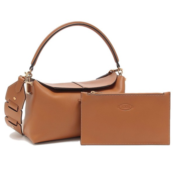 トッズ ハンドバッグ ショルダーバッグ Tケース ミニ ブラウン レディース TOD'S XBWTSTI0100 XPR S410の通販は